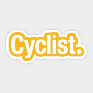 Cyclist. Sticker